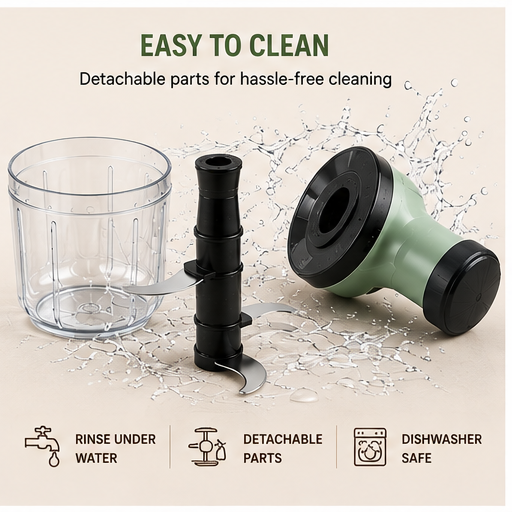 Premium Multifunction Vegetable Chopper | Manual Food & Onion Cutter