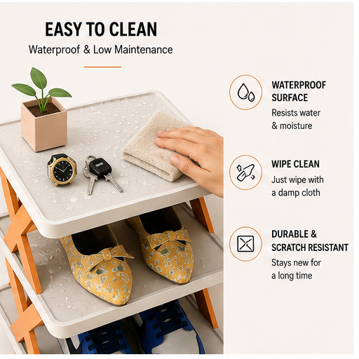 Premium 4-Tier Stackable Shoe Storage Organizer