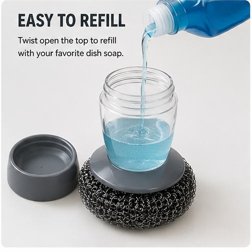 Soap Dispensing Brush