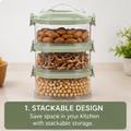 Nexora StackSeal™ 4-Tier Airtight Kitchen Organizer