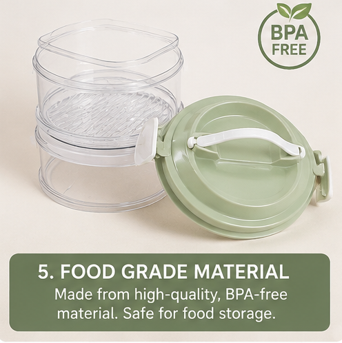 Nexora StackSeal™ 4-Tier Airtight Kitchen Organizer